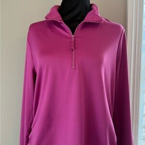 Chico’s Zenergy Women's Pink Quarter-Zip Top